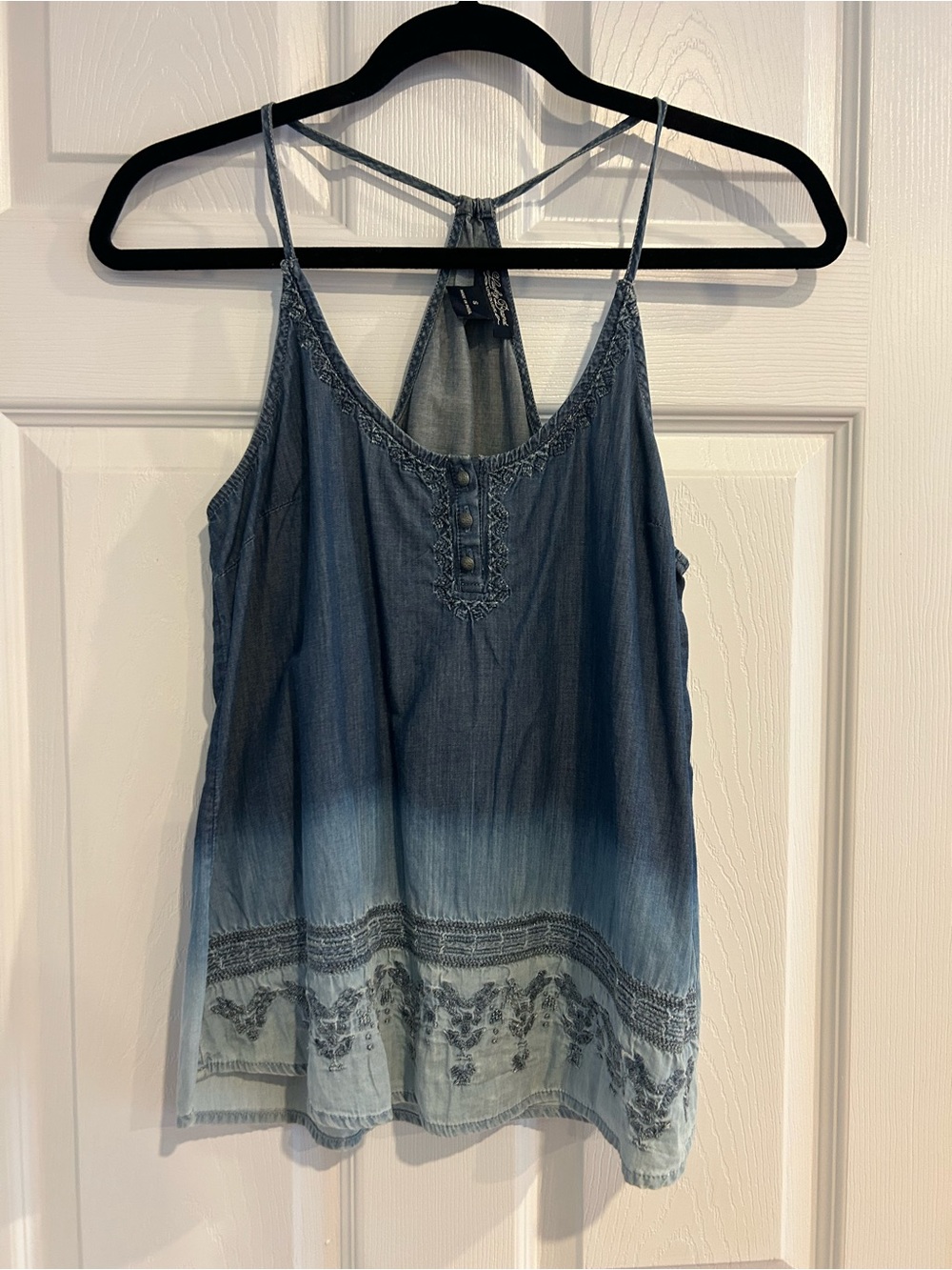 Lucky Brand Blue Ombre Denim-Style Camisole